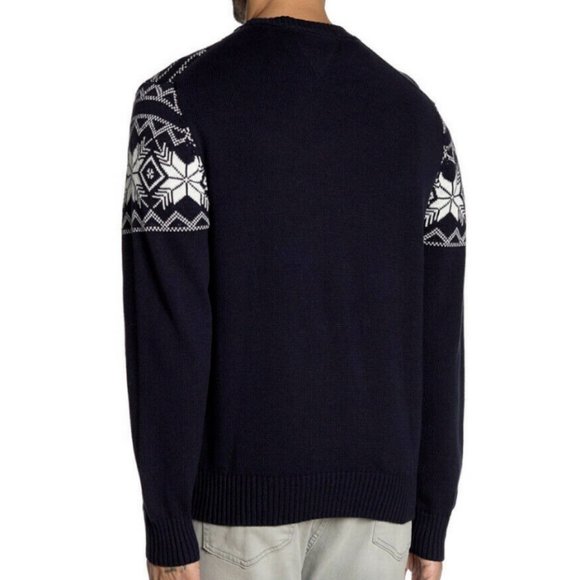 Weatherproof Fair Isle Mesh Crew Neck Sweater - Picture 2 of 3